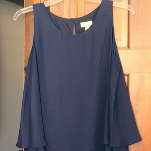 Navy Blue Sleeveless Top